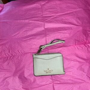 Kate Spade Light Green mini wallet Elegant Leather Design